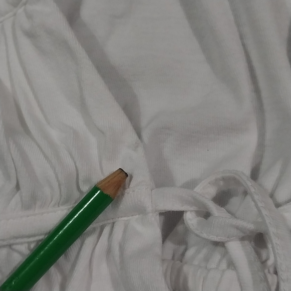 Lane Bryant V Neck Short Sleeve Blouse Size 22/24 Womens White Pullover Top - Picture 5 of 9